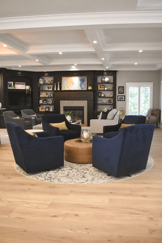 made to mingle project interior design Burlington living room