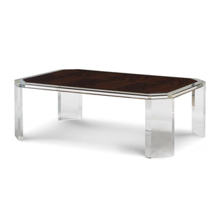 Mahogany & Acrylic Coffee Table