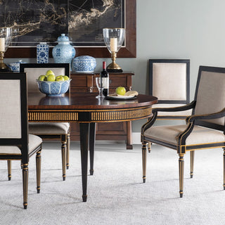 Barrington Arm Chair - Black/Gold