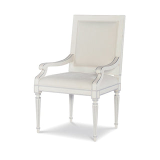 Barrington Arm Chair - White/Silver