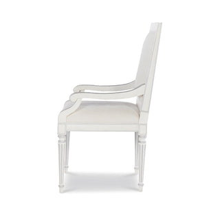 Barrington Arm Chair - White/Silver
