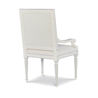 Barrington Arm Chair - White/Silver