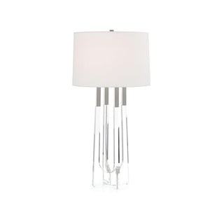 Clearly Nickel Table Lamp