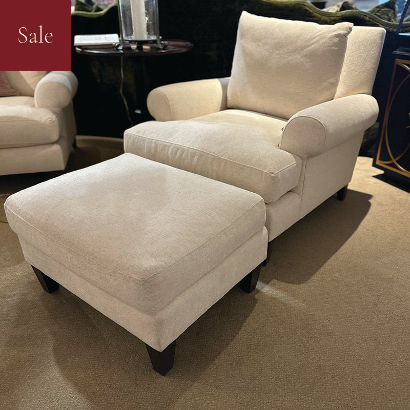 Compimentary Chair Bernhardt Isabella Fabric Chair + Complimentary Ottoman – Elizabeth ...