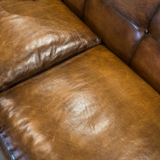 Leather Saddle Sofa