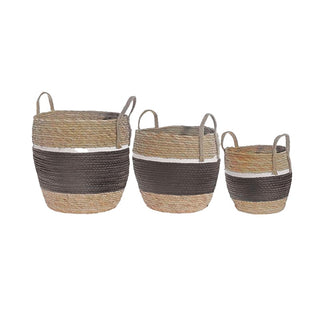 Natural Grass Basket with Handles