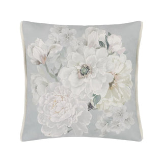 Platinum Floral Decorative Pillow