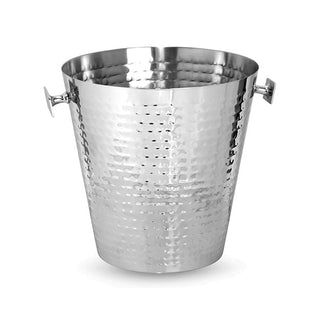 Hammered Champagne Cooler in Silver