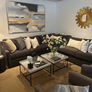Three-Piece Sectional with Queen Sleeper