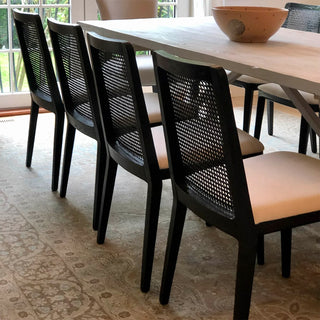 Sofia Black Cane Dining Chair - Availability February 2024