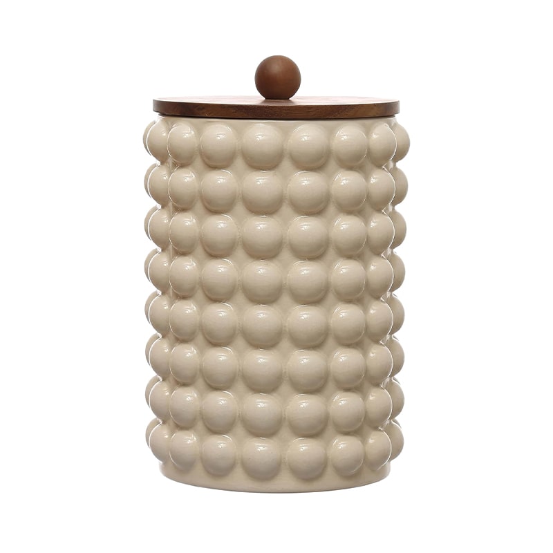 Tall Stoneware Canister