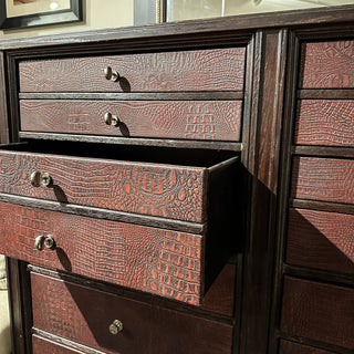 Faux Alligator Dresser