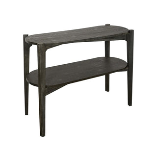 Washed Black Console Table
